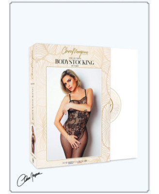 Bodystocking résille imprimé motifs floraux - Le Numéro 13 - Collection Bodystocking 